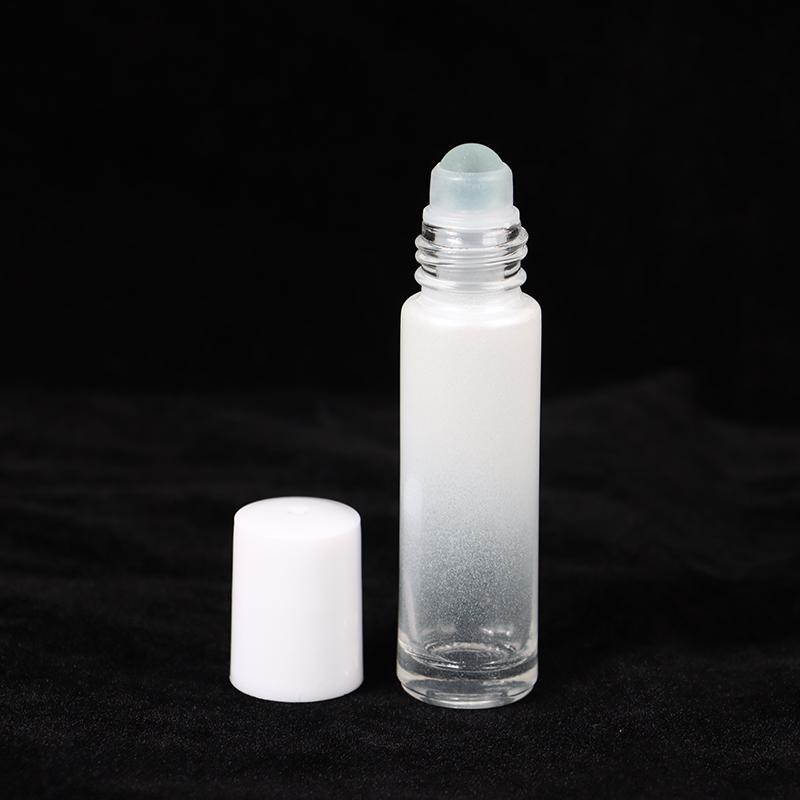 10 ml di vetro spesso roll on bottiglie sfumate di colore bottiglia vuota roller ball bottiglia per olio essenziale kit da viaggio bottiglia di profumo