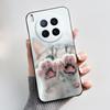 Phone Case For Tecno Camon 40 Premier 5G Bumper Soft Silicone Unique Design Black Case Ins Style Floral Painted Shockproof Cover