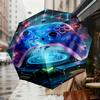 1pc Neon Gaming Controller Pattern Umbrella Design Automatic Opening and Closing Umbrella, High-quality Travel Umbrella,  c1128023