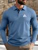 Men's Golf Polo Shirt - Long Sleeve Men's Casual Shirts & Print Tee Tops for Sports And Everyday Wear, Durable Fabric, Comfortable Material