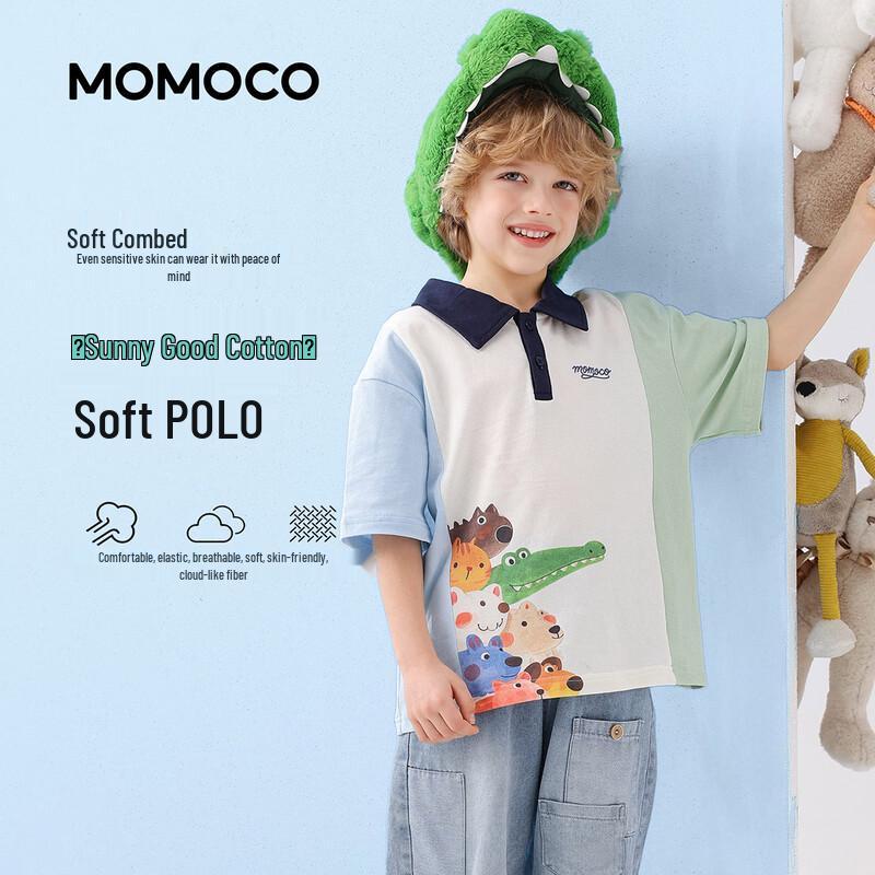 

Летняя повседневная рубашка-поло для мальчика MOMOCO 120