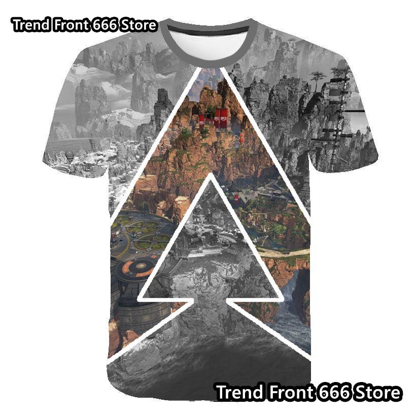 

2024 New Arrive Children Tops Hot Game APEX Joint Boys And Teeneger Casual T-shirt Loose Kids Tshirts For 4-14 Years Boys Girls 110cm
