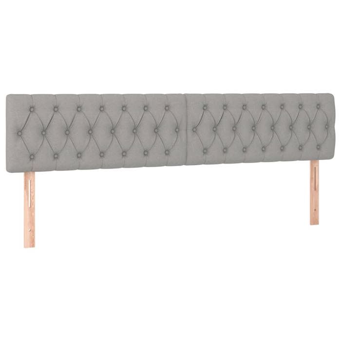 Tête de lit - Maison Exclusive - Gris clair - LED colorée intégrée - 200 x 7 x 78/88 cm