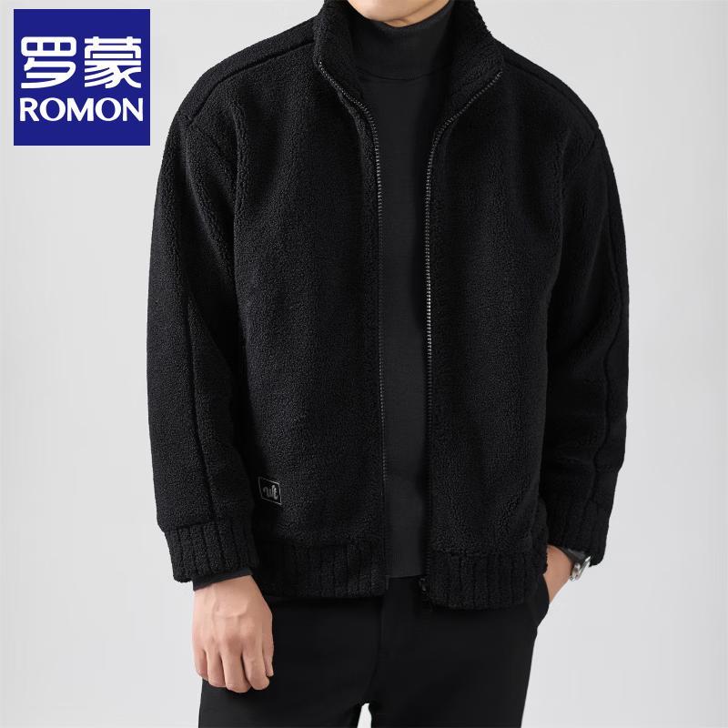Luomeng Men s Winter Stand Collar Fleece Jacket 3XL