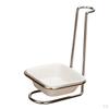 color ceramic Kitchen Ladle Spoon Rest Holder with Polished Stainless Steel Rack