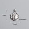 Retro Titanium Steel Cross Necklace Pendant - Stainless Steel DIY Jewelry Accessory, Fade-Resistant