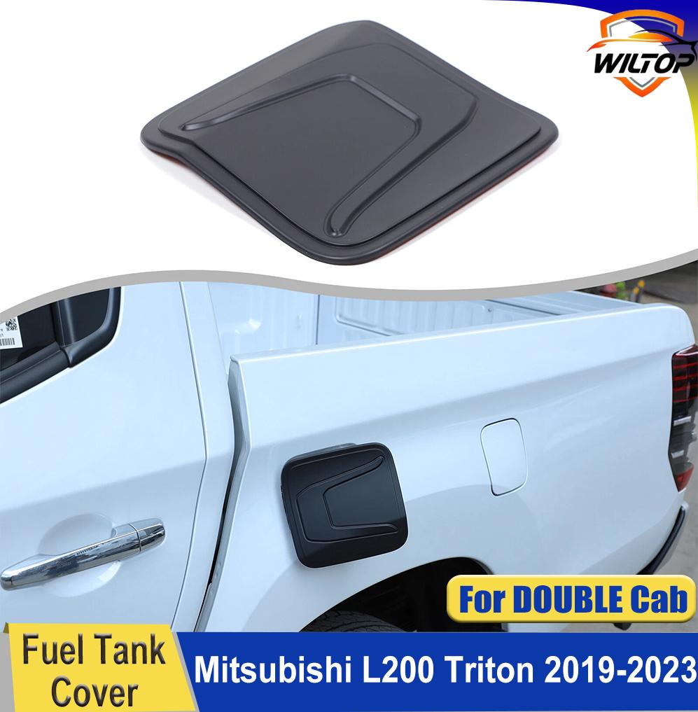 Fuel Tank Cover For Mitsubishi L200 Triton 2019-2025 DOUBLE CAB 4 Doors Fuel Filler Cap ABS Matte Black Car Exterior Accessorie