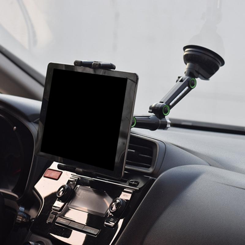 360 Degree Rotating Tablet Stand Holder  Long Arm Suction Cup for Car, Trucks with Strong Suction Grip