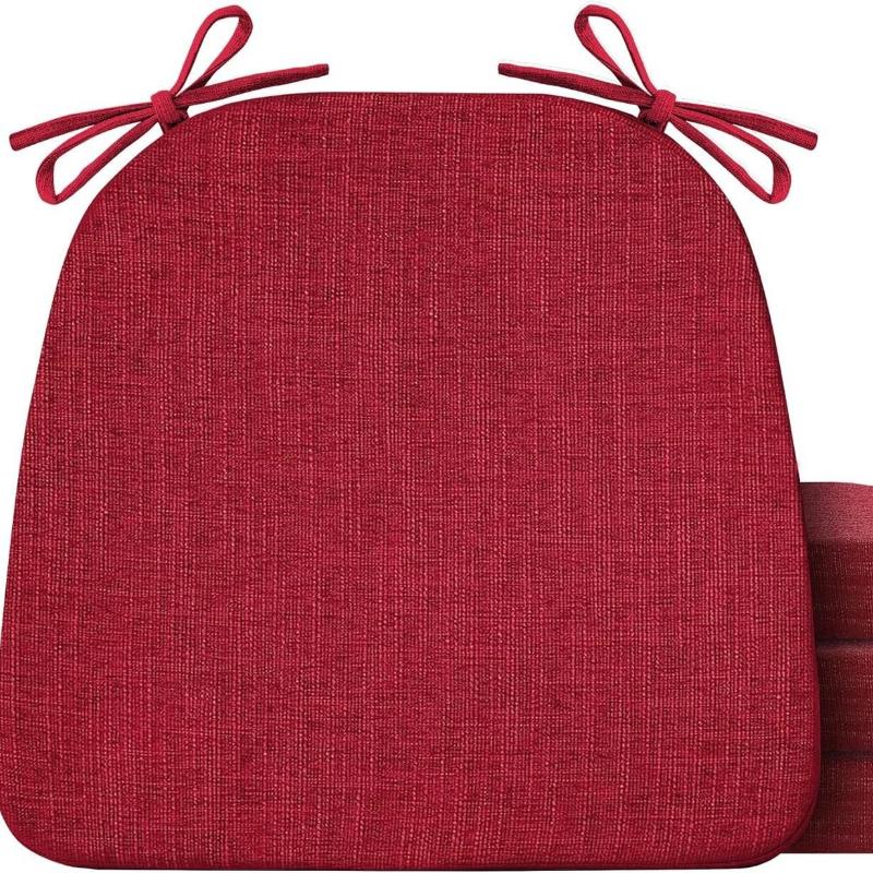 Nuovo Cuscino per Sedia Spesso 5 cm a Forma di Ferro di Cavallo Colore Unico Facile da Pulire Morbido Rimovibile Antiscivolo Stile Semplice Decorazione per la Casa