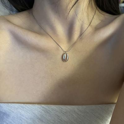 Mosxe [925silber] Muschelhalskette