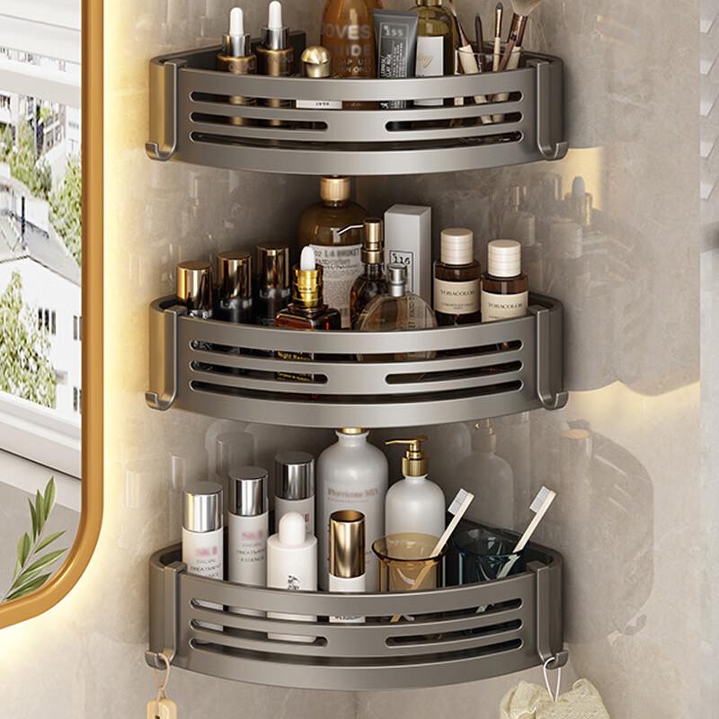 Danle 3-Tier Aluminum Corner Shower Caddy