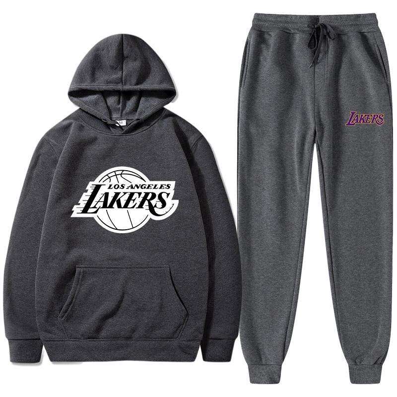 Buy Tuta Da Uomo E Da Donna Lakers Felpa Con Cappuccio Casual + Pantaloni  Felpa Con Cappuccio In Due Pezzi Tuta Da Uomo at affordable prices — free  shipping, real reviews with
