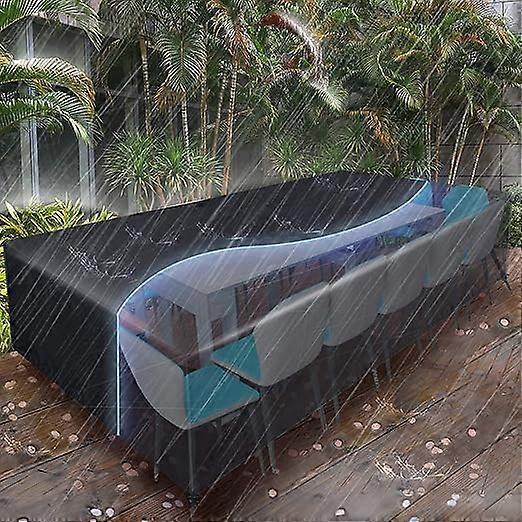 Furniture Covers 315x160x74cm, Garden Furniture Cover for 10-12 Seats Waterproof, Furniture Protective Cover Garden Cover for Table, Sofa, Recliner