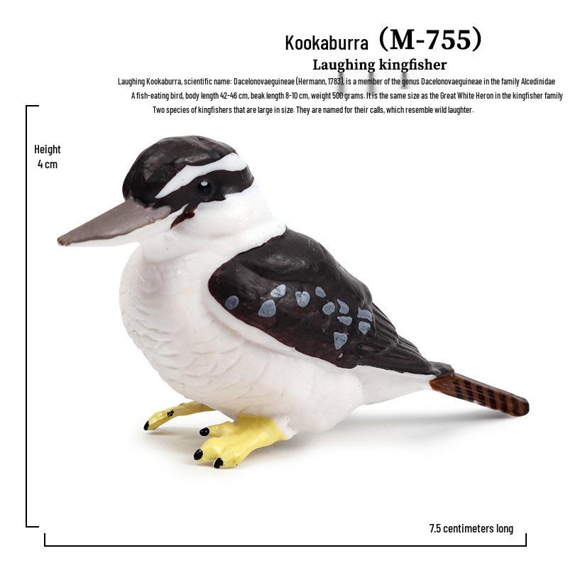 Children's Bird Model Toys: Red-billed Gull, Flamingo, Cormorant, Kingfisher, Blue-footed Booby Ornaments