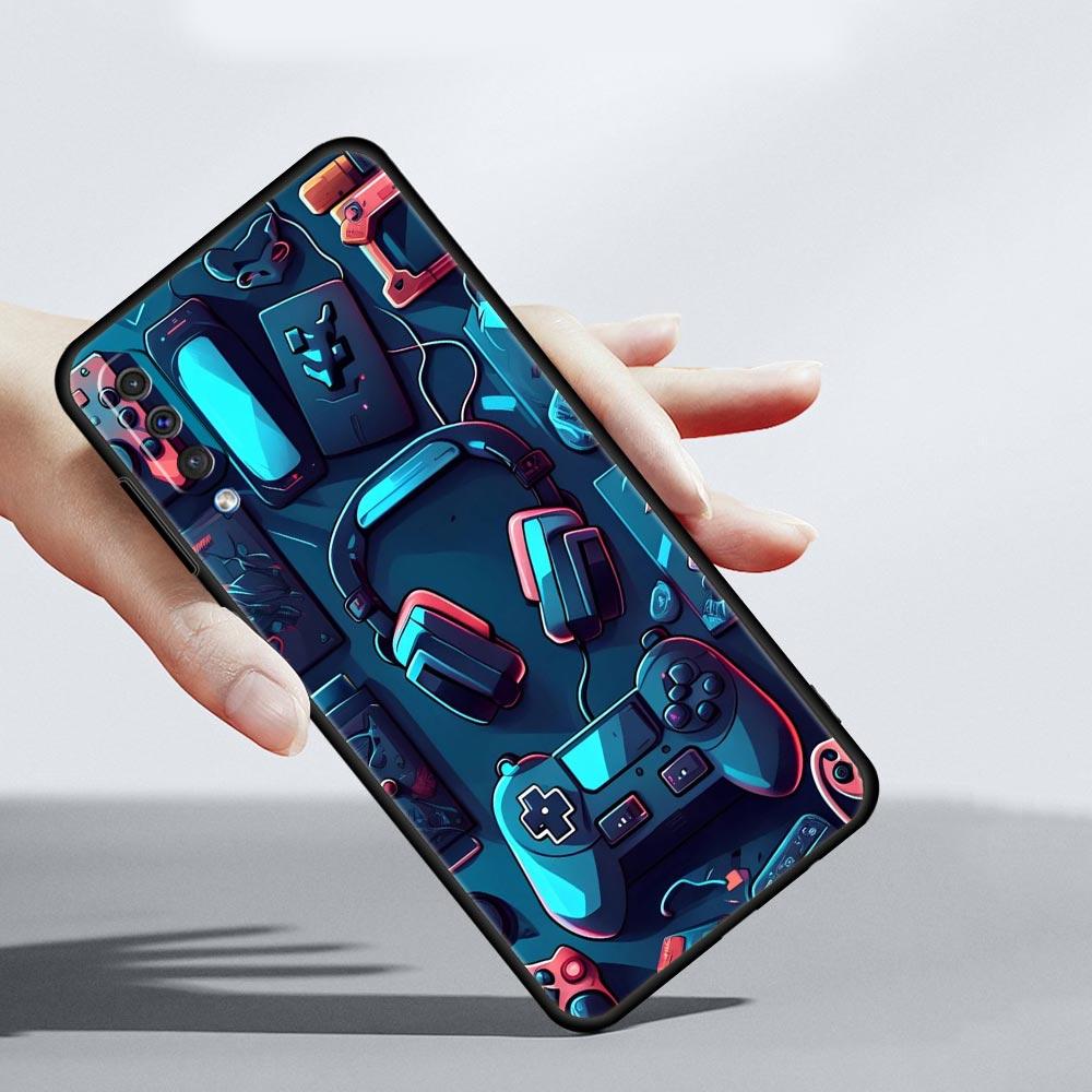 Game Controller Graphic Phone Case for Samsung Galaxy A56 A36 A26 A16 A34 A24 A42 A22 A20 A12 A40 A30 A10 Soft TPU Cover Shell