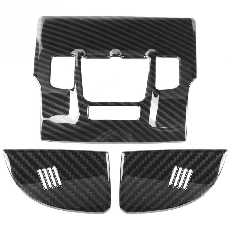 For Maserati Levante 2017-2018 3Pcs Carbon Fiber Style Car Interior Front Reading Light Lamp Cover Trim Frame