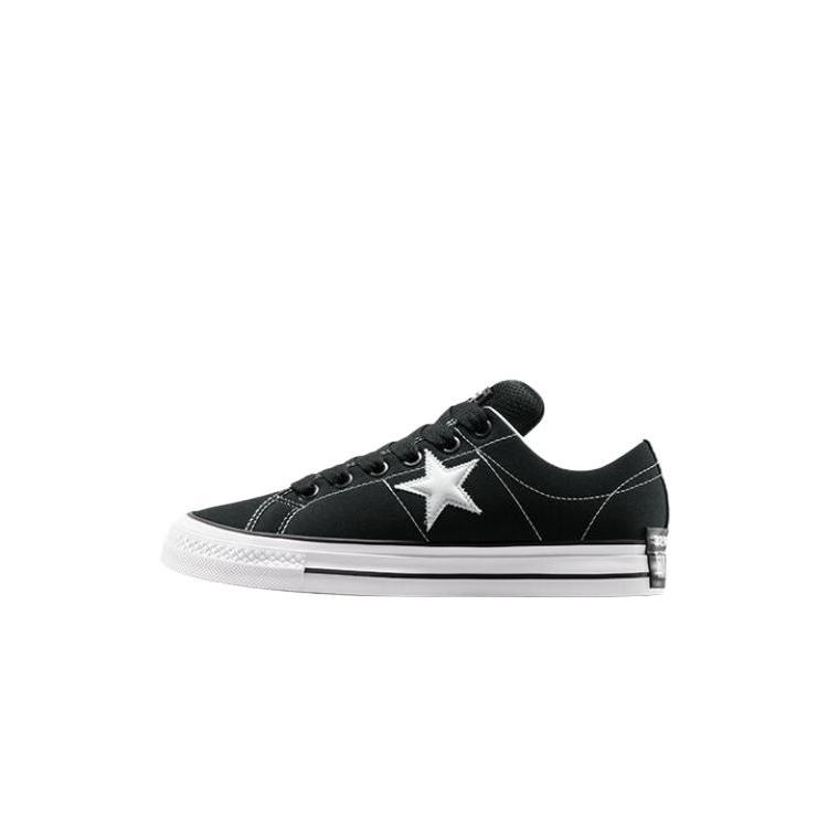 Converse One Star Low Puff - Black White Unisex Sneakers A14955C