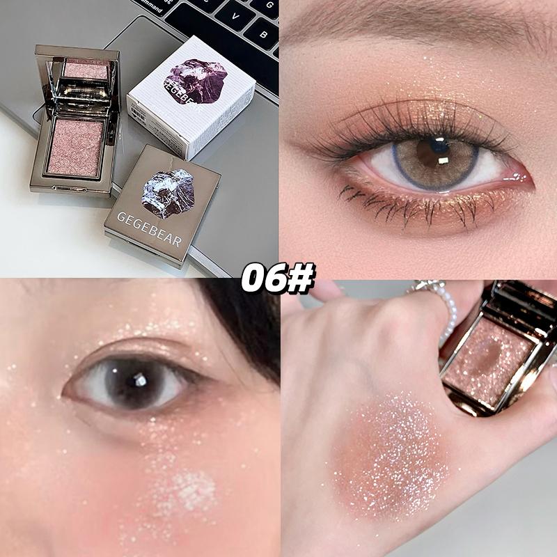 

Тени Хайлайтер Многофункциональная пудра Gege Bear Перламутровый блеск Стойкая Одноцветная Многофункциональная пудра