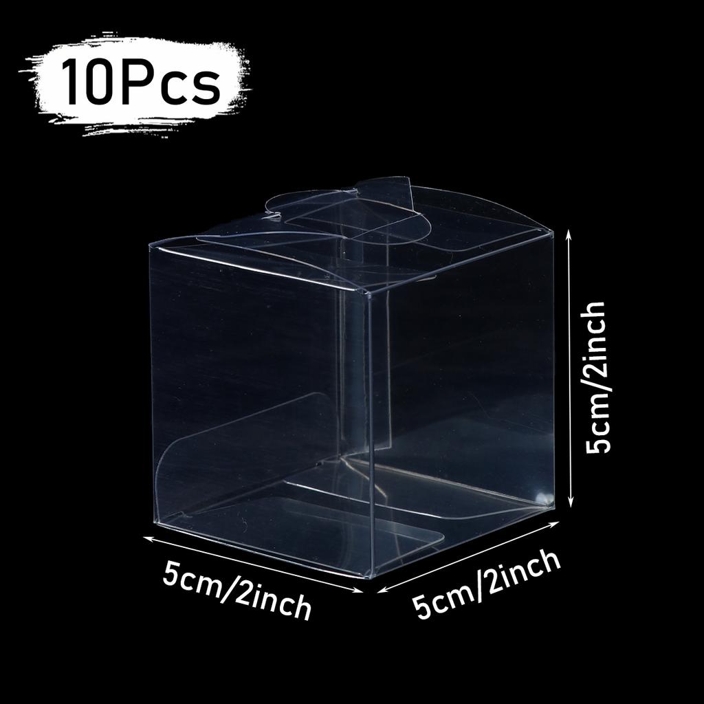 Multi-size Transparent PVC Plastic Box Candy Chocolate Cookies Toy Gift Packaging Box Jewelry Display Boxes Wedding Party Favors