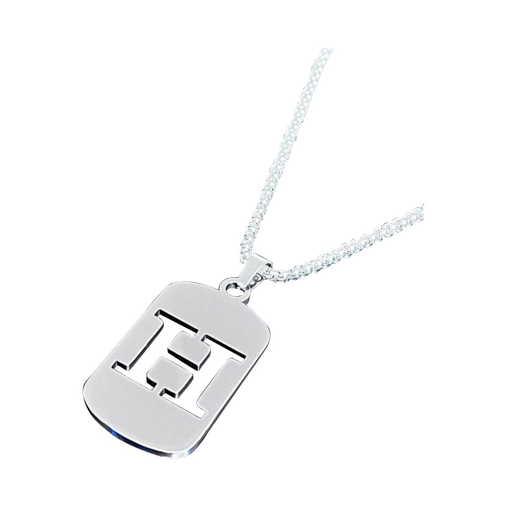 26 English Hollow Titanium Steel Non-fading Jewelry Necklace High-grade  And Winter Sweater Chain