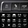15pcs/Sheet Creative Car Switch Button Stickers Dashboard Console Label Decals
