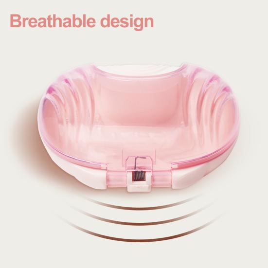Orthodontic Braces Box Portable Transparent Easy Access Leak-proof Odor-free Reusable Braces Case for Travel