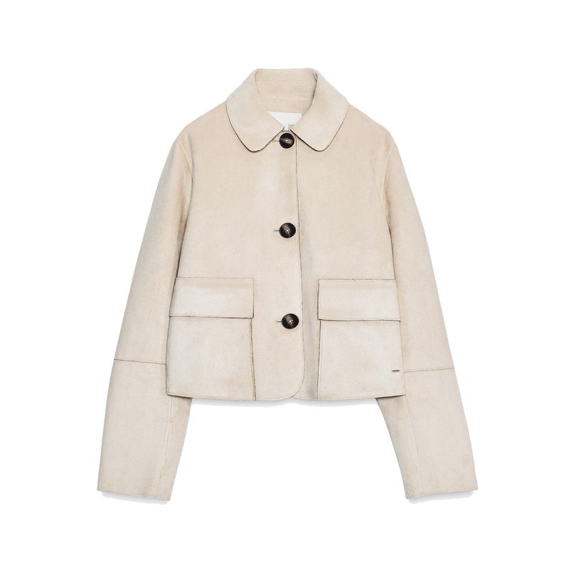 Kaslead New Women clothes Western Style Fashion Simple Suede Outerwear Jacket 4968224