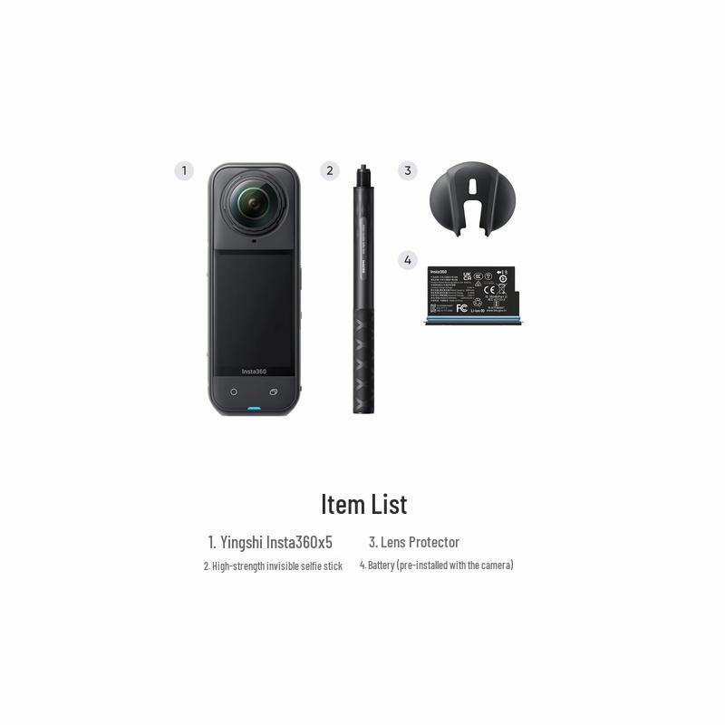 Insta360 X5 Flagship Panoramic Action Camera (CN Version)