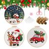 Christmas Embroidery Kits For Adults Handmade Complete Festive Beginners Embroidery Set Including Hoop For Women Girls Mom