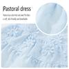 Spring and summer thin daisy skirt lace collar cat and dog clothing two-legged casual wear