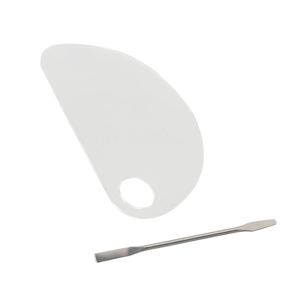 Paint Pallet Acrylic Transparent Semi Circular Avoiding Pollution Smooth Surface Paint Mixing