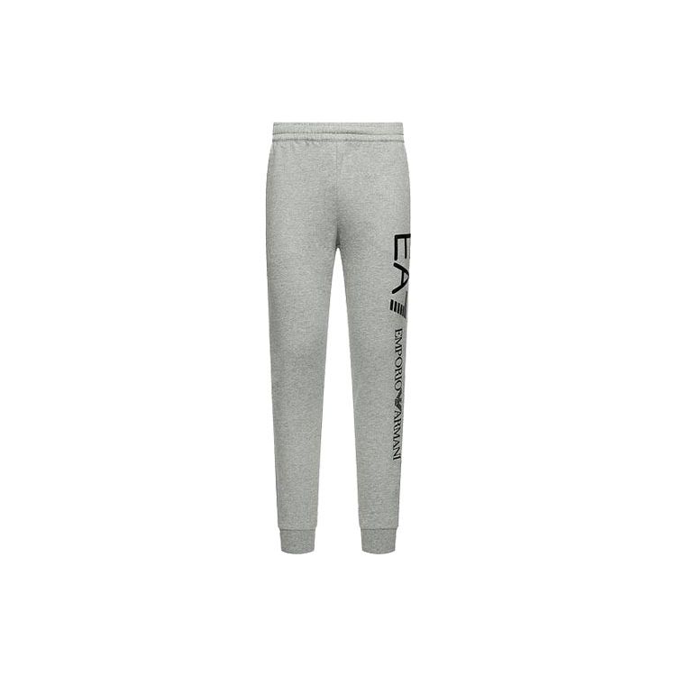 Emporio Armani Ss22 Solid Color Letter Print Slim Fit Casual Pants Men bottoms Gray 8NPPC3PJ05Z3900