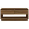 Coffee Tables Coffee Table Brown Oak 102.5X55x44 Cm Engineered Wood