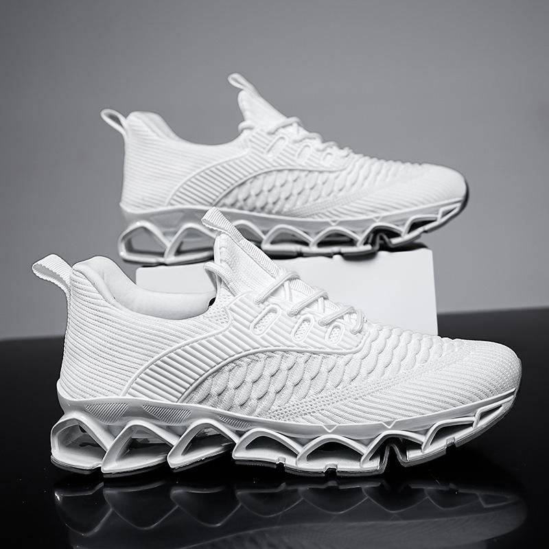 Flying Woven Men's Shoes Spring Air Mesh Blade Red Sports Running Casual Trendy Shoes Versatile Men's Factory