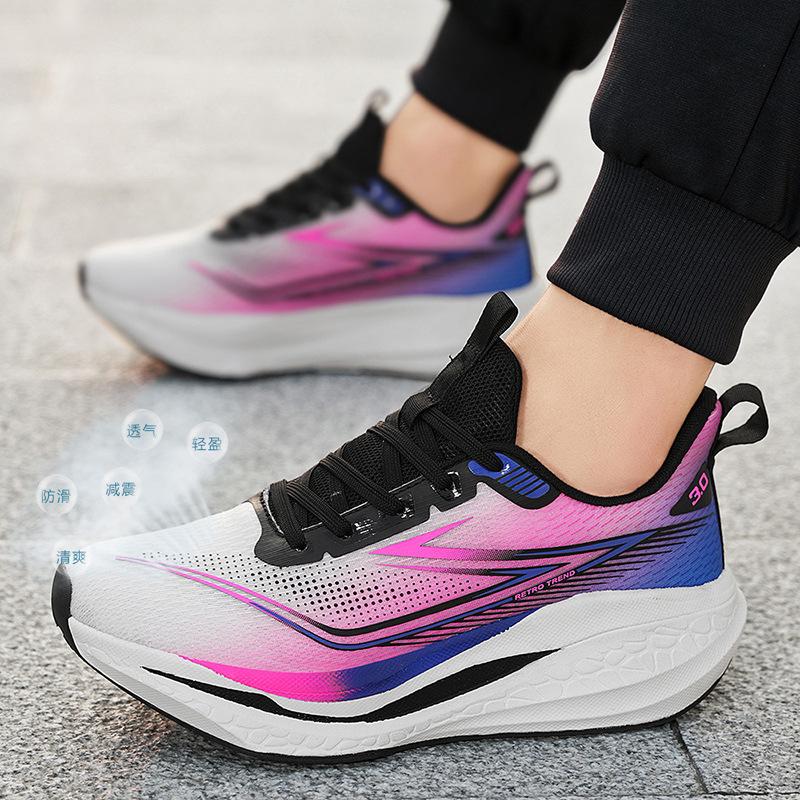 Youth breathable mesh shoes spring new large size couple sports casual shoes lightweight soft sole running shoes