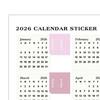 2026 Calendar Stickers Tear-Off Monthly Planner Stickers Labels For Diy Scrapbook Journals Notebooks Scheduling School Office