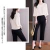 Bolan Verl Lightweight Sleeve Pullover Loose Solid Wine Size 3XL Women's 3/4 Blouse, Simple, Lightweight, Fit, White, Color, High-Quality Look,