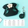 Pet vest, leash, dog cartoon three-dimensional accessories, teddy walking dog rope, cat going out to prevent breaking free from chest and back