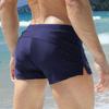 Swimwear JOCKMAIL Solid Color Men's Low-Rise Swim Shorts Flat Angle Drawstring Non-Slip with Convenient Zippered Pouch Trunsk