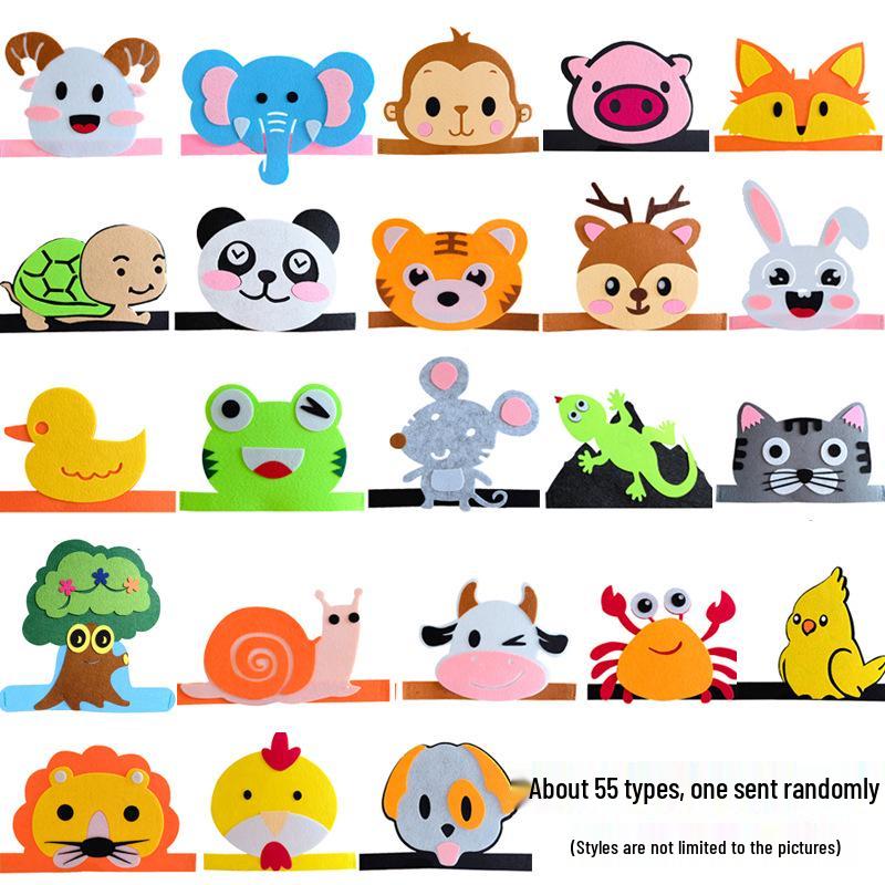 Flickering Halloween Cartoon Animal Hat for Kids & Adults - Perfect for Parent-Child Performances & Costumes