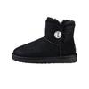 UGG Mini Bailey Button Bling Fleece Lined 'Black White' Women's 1016554-BLK