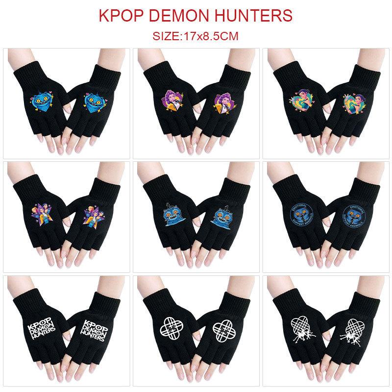 Kinder Jungen Mädchen Kpop Derpy Bedruckte Baumwolle Herbst Winter Warm Gestrickte Touch-Handschuhe