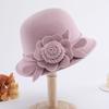 Retro Top Hat Women's Fashion British Woolen Hat Women's Autumn and Winter Felt Hat