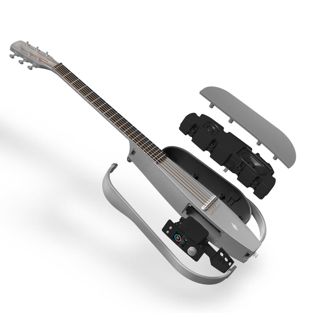 Enya NEXG SE Acoustic Guitar Smart Guitar, Travel Guitar, Silent Guitar, Carbon Fiber Construction, Wireless Headset Microphone, 30W Wireless