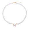 Trendy Butterfly Crystal Necklace Natural Purple Amethysts Quartzs Crystal Chip Stone Necklace Jewelry Gift For Women Couple
