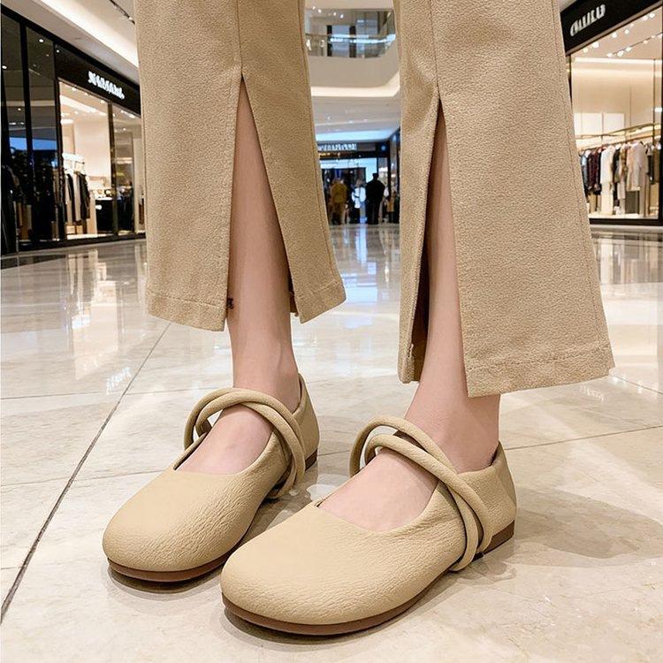 Soft-soled evening breeze gentle Mary Jane shoes women's autumn 2025 new retro shallow mouth single shoes versatile lazy Doudou shoes
