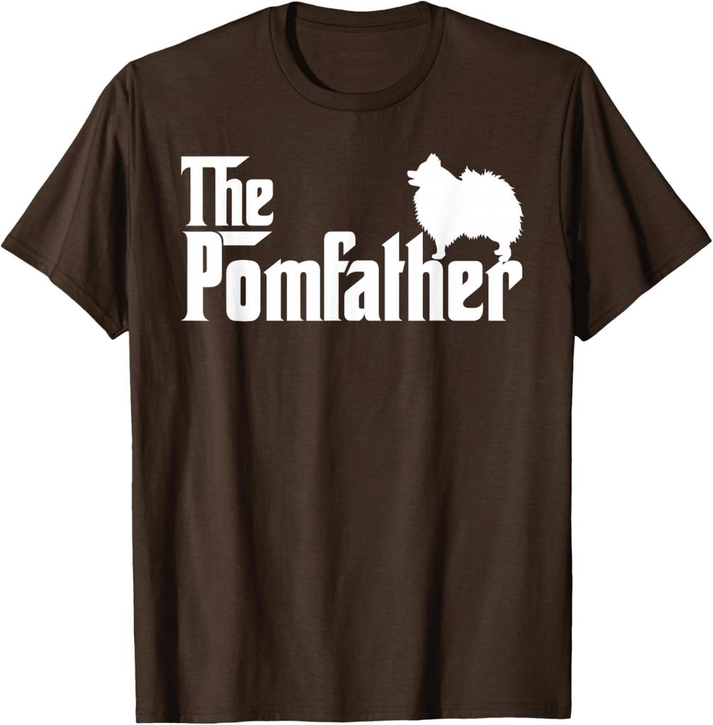 The Pomfather Pomeranian Dog Lover Mens Graphic Tee Short Sleeve Cotton Casual TShirt