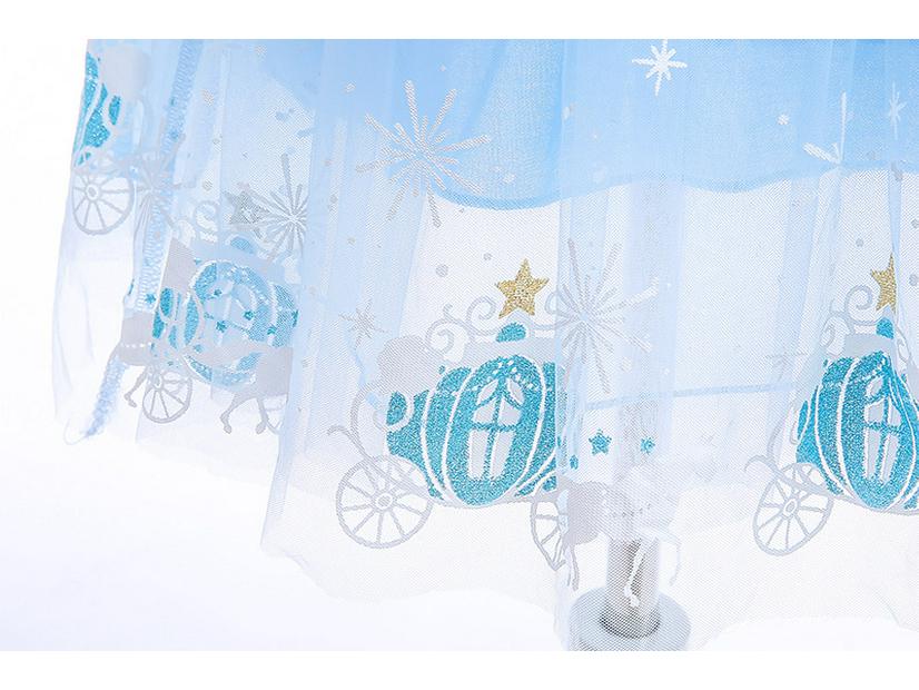 Frozen Princess Elsa & Cinderella Girls' Performance Costume Dress for Children's Day or Birthday