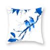 Blue Mandala Persian Cushion Cover Polyester Geometric Pattern Pillowcase Decoration Sofa Bedroom Car Office Decoration Ornament