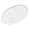 Epoxy Resin Casting Fruit Tray Mold Silicone Decorative Tray Plate DIY Mold AccessoryOval Smooth Tray Mould